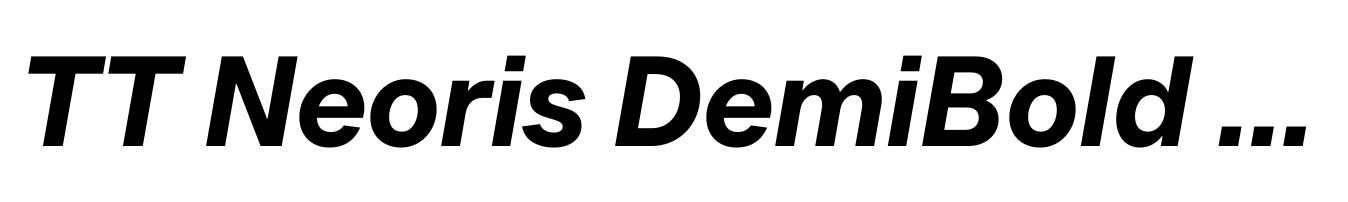 TT Neoris DemiBold Italic